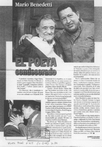 El poeta condecorado