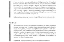 Homoerotismo e abjecao em O lugar sem limites de José Donoso