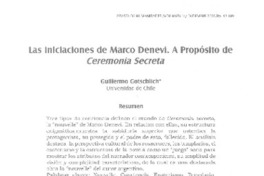 Las iniciaciones de Marco Denevi