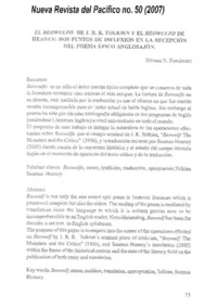 El Beowulfo de J. R. R. Tolkien y el Beowulfo de Heaney