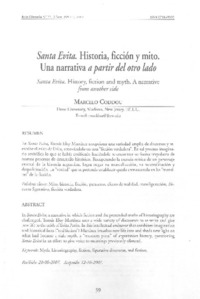 Santa Evita. Historia, ficción y mito. Una narrativa a partir del otro lado