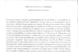 Oreste Plath en Madrid