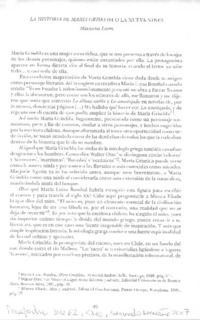 La historia de María Griselda o la nueva ninfa.