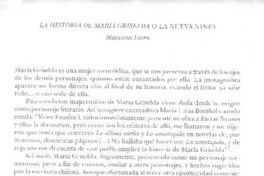 La historia de María Griselda o la nueva ninfa.