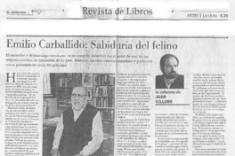 Emilio Carballido, sabiduría del felino