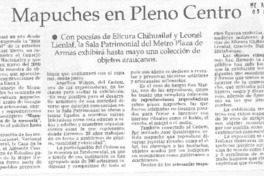 Mapuches en pleno centro