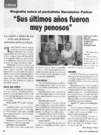 "Sus últimos años fueron muy penosos" (entrevista)