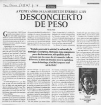 Desconcierto de peso