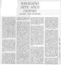 Baragaño siete años después