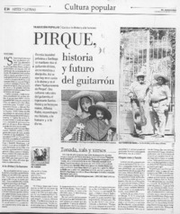 Pirque, historia y futuro del guitarrón