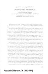 Discurso de recepción