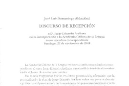 Discurso de recepción