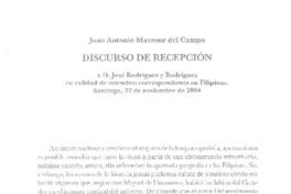 Discurso de recepción