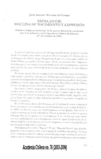 Emma Jauch: maulina de nacimiento y expresión