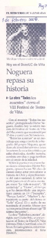 Noguera repasa su historia