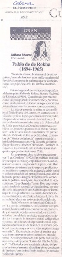 Pablo de Rokha (1894-1965)