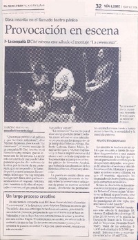 Provocaciòn en escena