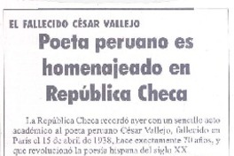 Poeta peruano es homenajeado en República Checa