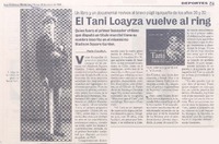 El Tani Loayza vuelve al ring
