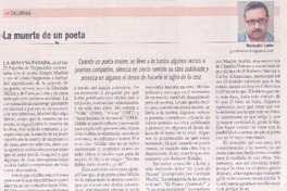 La muerte de un poeta