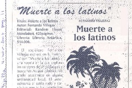 Muerte a los latinos
