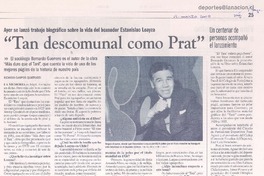 "Tan descomunal como Prat" (entrevista)