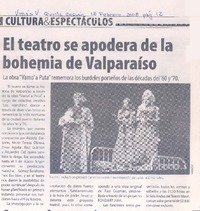 El Teatro se apodera de la bohemia de Valparaíso