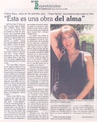 "Esta es una obra del alma"