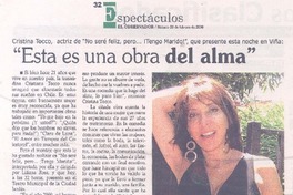 "Esta es una obra del alma"