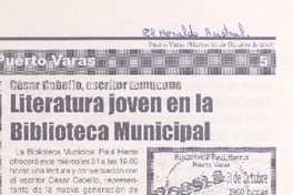 Literatura joven en la Biblioteca Municipal