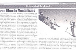 Lanzan libro de montañismo