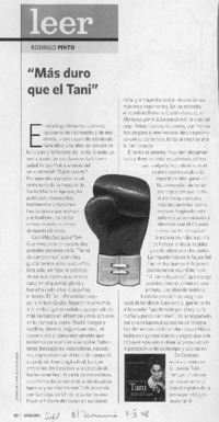 Más duro que el Tani
