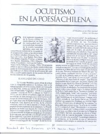 Ocultismo en la poesía chilena