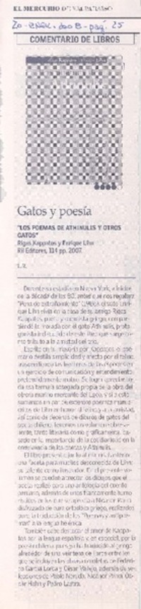 Gatos y poesía