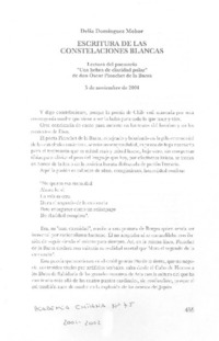 Escritura de las constelaciones blancas
