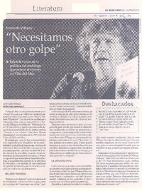 Fernando Villegas: "Necesitamos otro golpe"