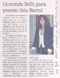 Gioconda Belli gana premio Seix Barral