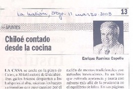 Chiloé contado desda la cocina