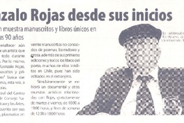 Gonzalo Rojas desde sus inicios