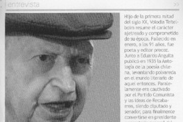 "Nunca el hombre limita con sí mismo" (entrevista)