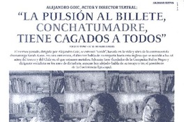 "La pulsión al billete, conchatumadre, tiene cagados a todos" (entrevista)