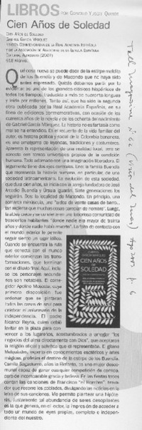 Cien años de soledad