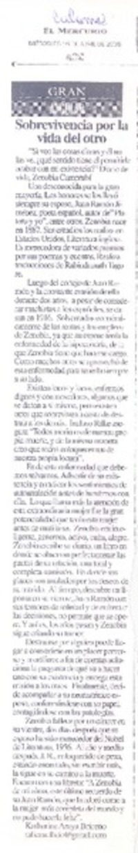 Sobrevivencia por la vida del otro