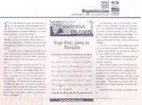 Hugo Vidal, poeta de Tocopilla