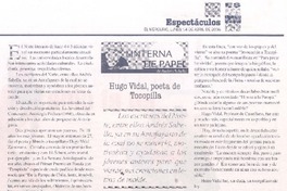 Hugo Vidal, poeta de Tocopilla