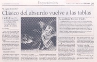 Clásico del absurdo vuelve a las tablas