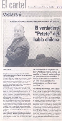 El verdadero "Petete" del habla chilena (entrevista)