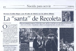 La "santa" de Recoleta