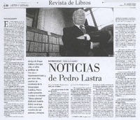 Noticias de Pedro Lastra (entrevista)