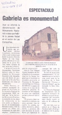 Gabriela es monumental